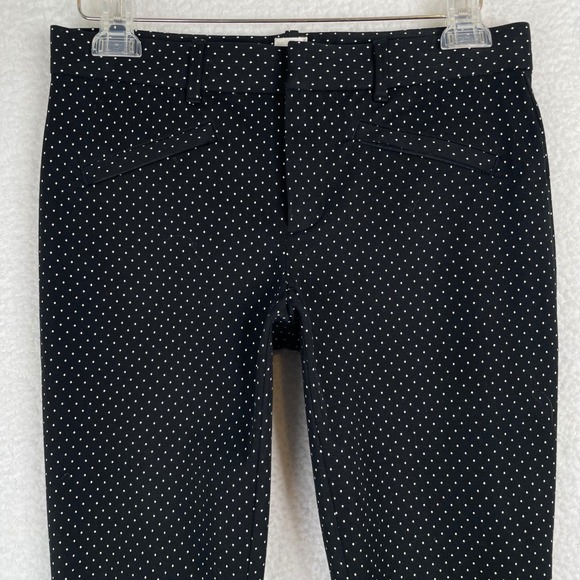 GAP Pants - Gap Womens Black White Polka Dot Skinny Ankle Pants Size 4 Regular Mid Rise